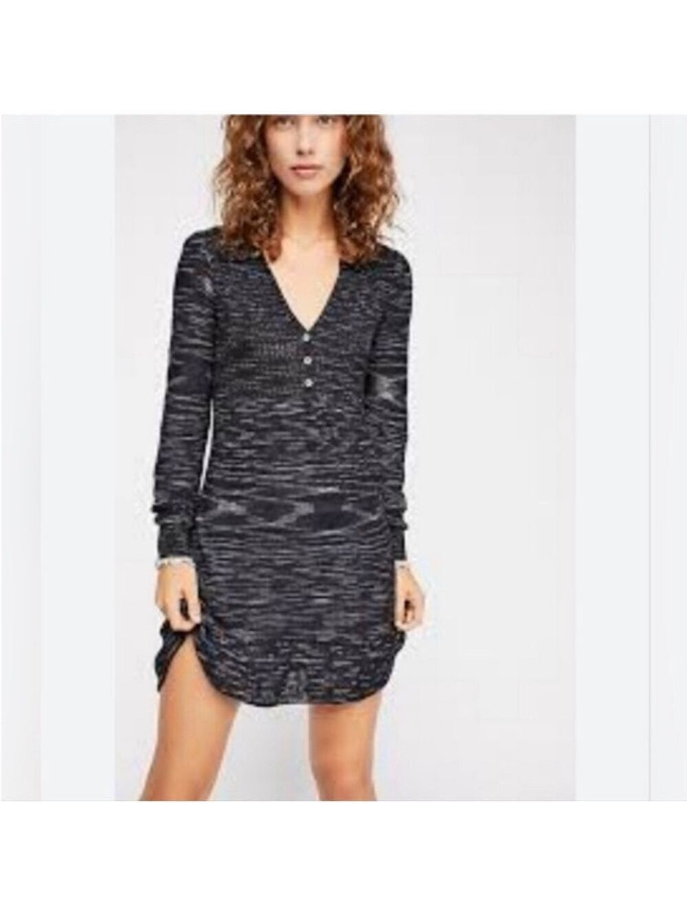 Free People Rain or Shine Lightweight Knit Fit and Flare Sweater Dress. Size XS